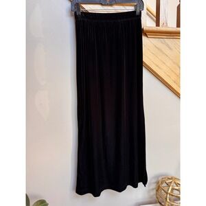 VTG TR Bentley Women Black Velvet Maxi Skirt Small 90s Whimsigoth‎ Dark Romantic